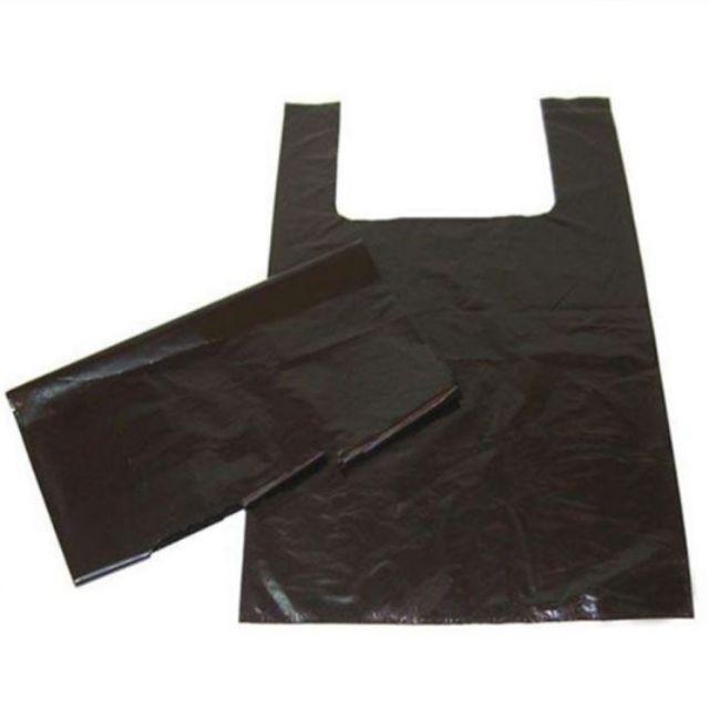 1kg túi xốp đen/ trắng zin bóng hai quai, túi PE đen bóng loại tốt (đựng hàng ,gói hàng )