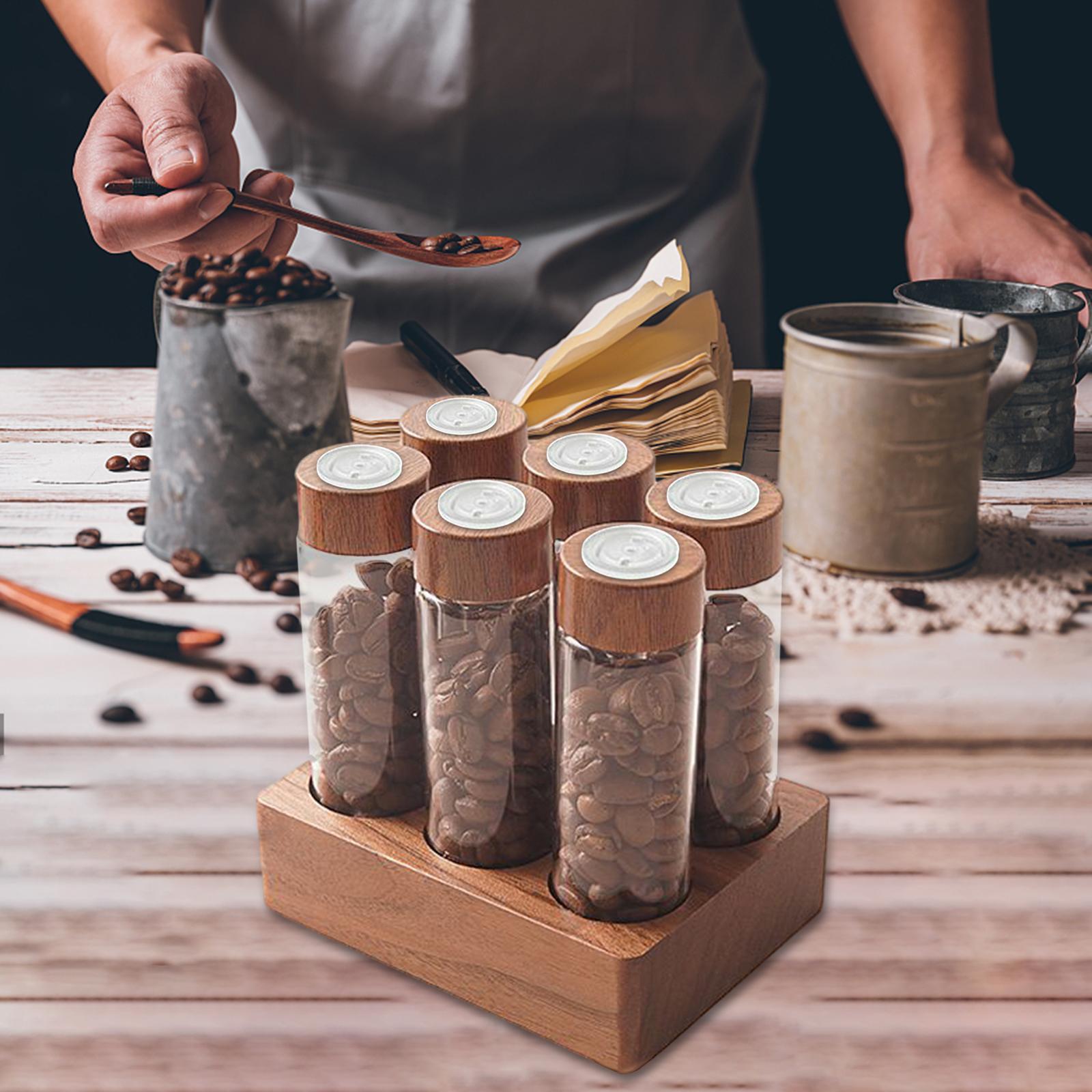 Coffee Bean Jar Single Dosing Coffee Bean Storage Tubes for Retail Coffee Shop