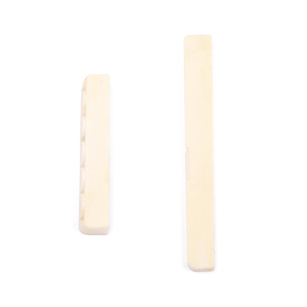 6 String Guitar Bone Bridge Saddle&Nut for Classical Guitar Replacement Parts