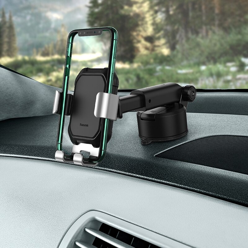 Giá Đỡ Kẹp Điện Thoại Baseus 360 Độ Hút Cực Mạnh Gắn Xe Oto (Tank Gravity Car Mount)- Hàng Chính Hãng