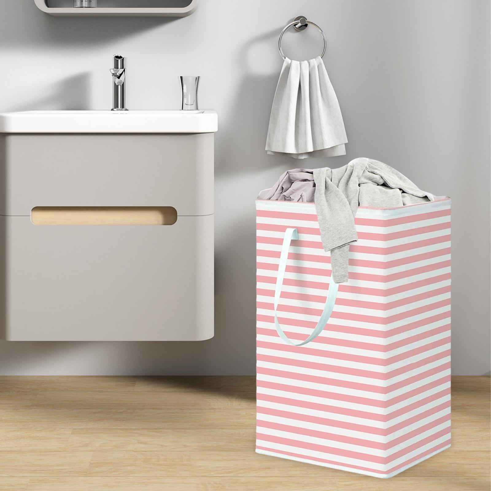 Waterproof Dirty Clothes Laundry Basket with Handles Clothes Hamper Storage Basket for Dorm