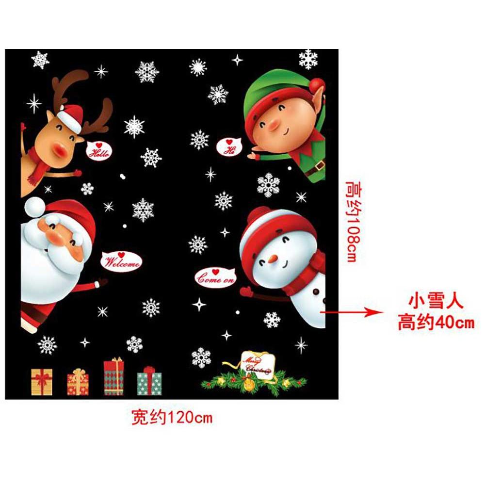 DECAL TRANG TRÍ NOEL 2 MẶT 2021 SỐ 13