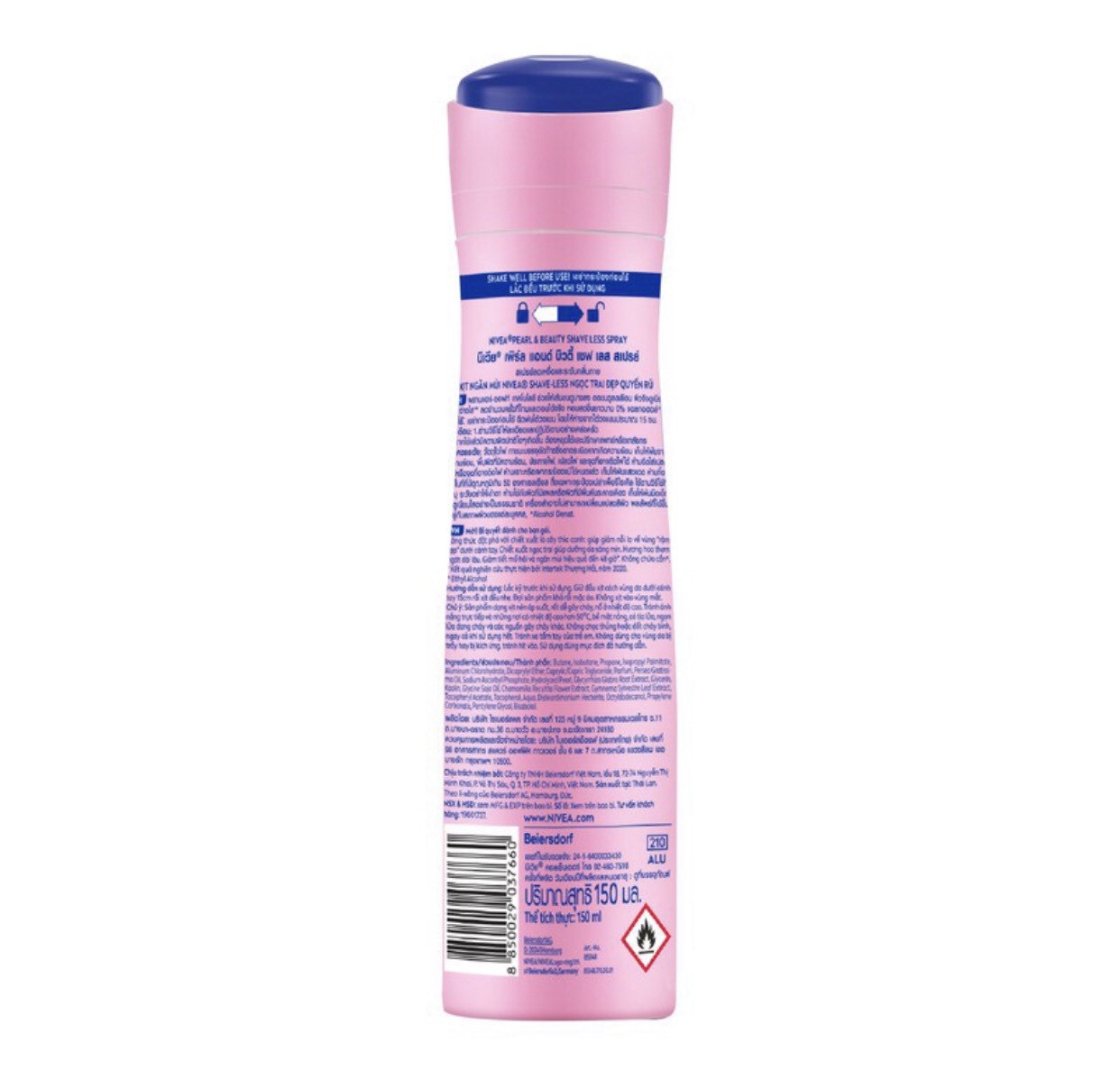 Xịt ngăn mùi NIVEA SHAVELESS ngọc trai đẹp quyến rũ