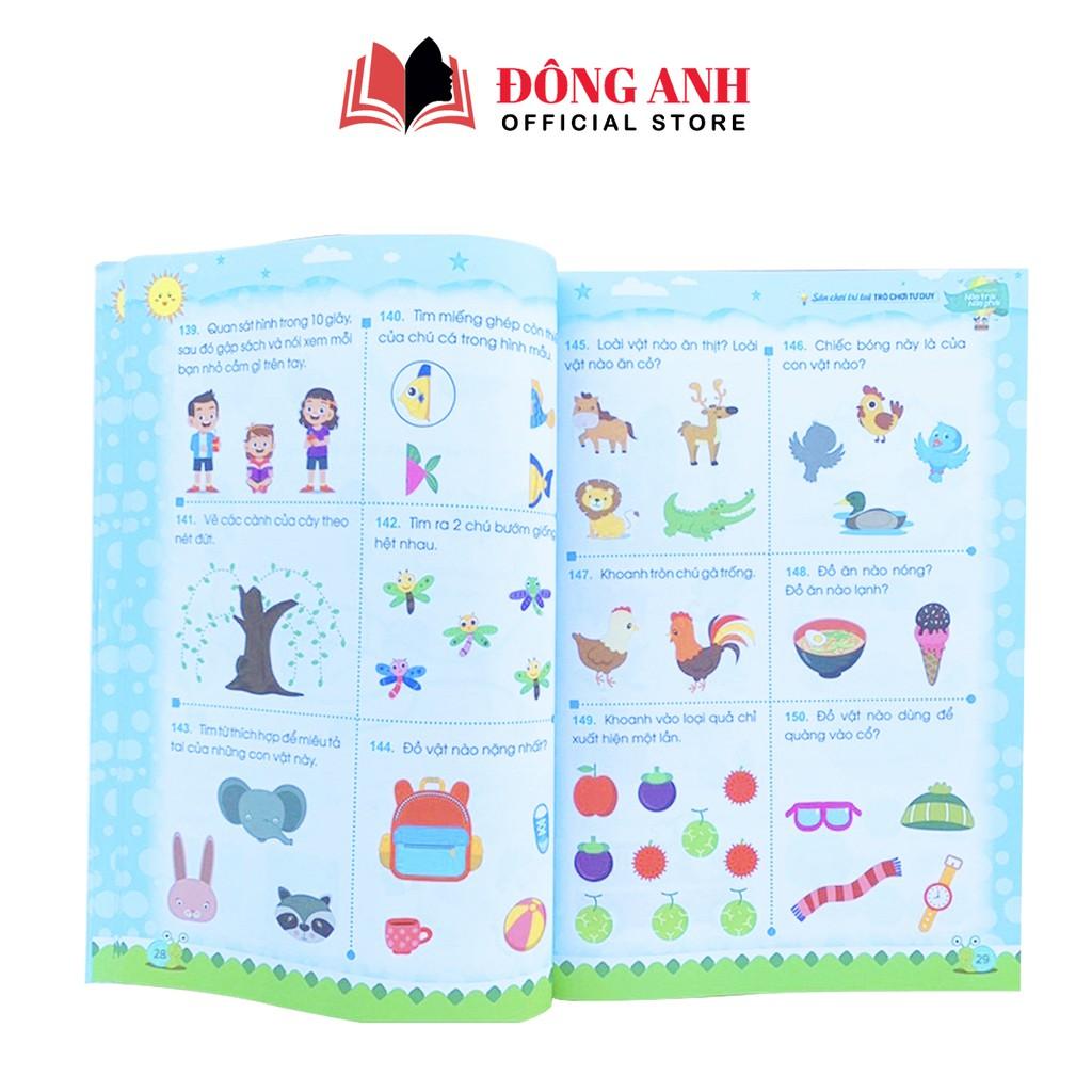 Sách - Sân Chơi Trí Tuệ Trò Chơi Tư Duy Rèn Luyện Não Trái Não Phải dành cho bé từ 3-6 tuổi