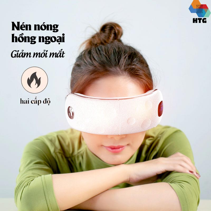 Máy massage mắt XGEEK E8 5 chế độ trong 1, tích hợp nghe nhạc bluetooth cùng điều khiển áp suất nén và nhiệt độ 2 cấp độ tiện lợi, hàng chính hãng