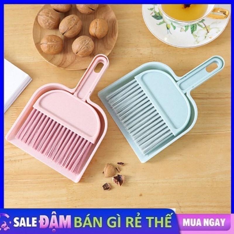 Bộ chổi kèm hót rác mini quét ban thờ tiện lợi