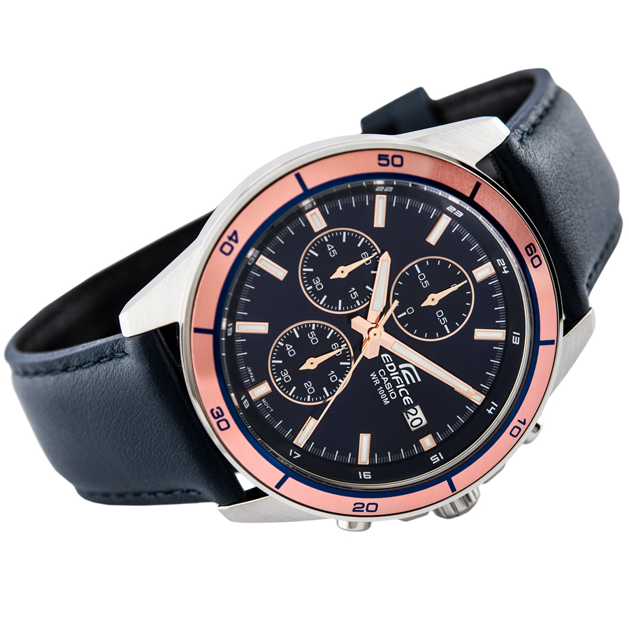 Đồng hồ nam dây da Casio Edifice chính hãng EFR-526L-2AVUDF (43mm)