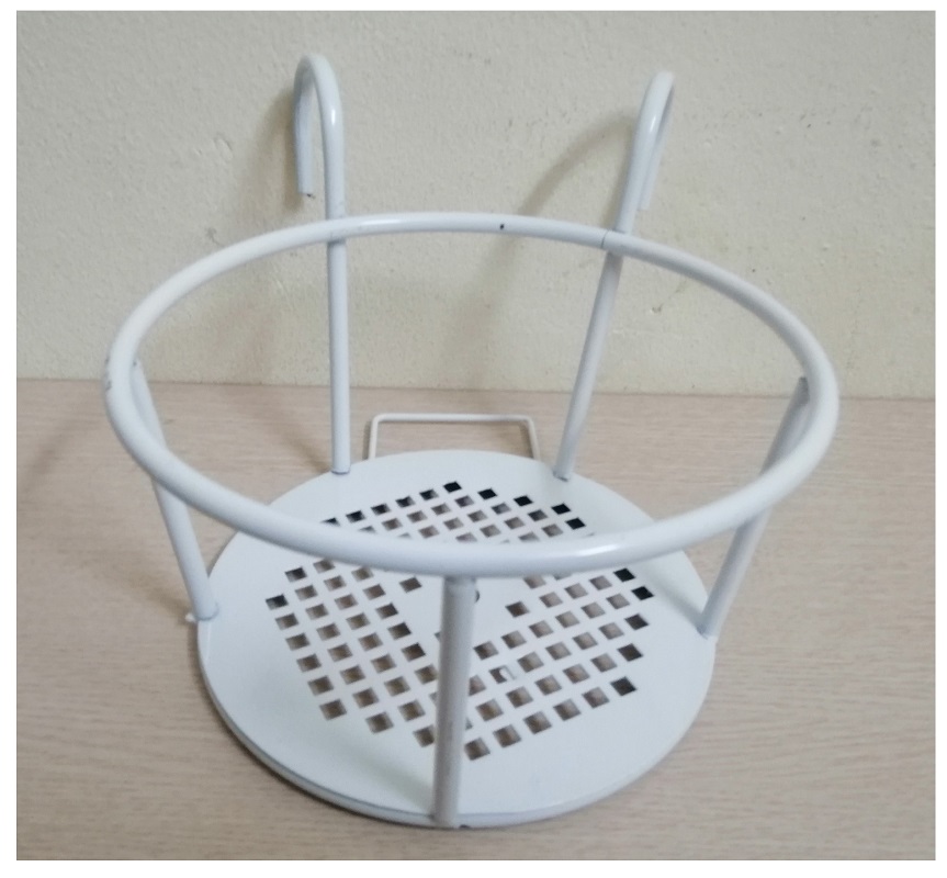 Combo 5 GIỎ SẮT Treo Chậu Hoa Ban Công Hình Tròn - Màu Trắng