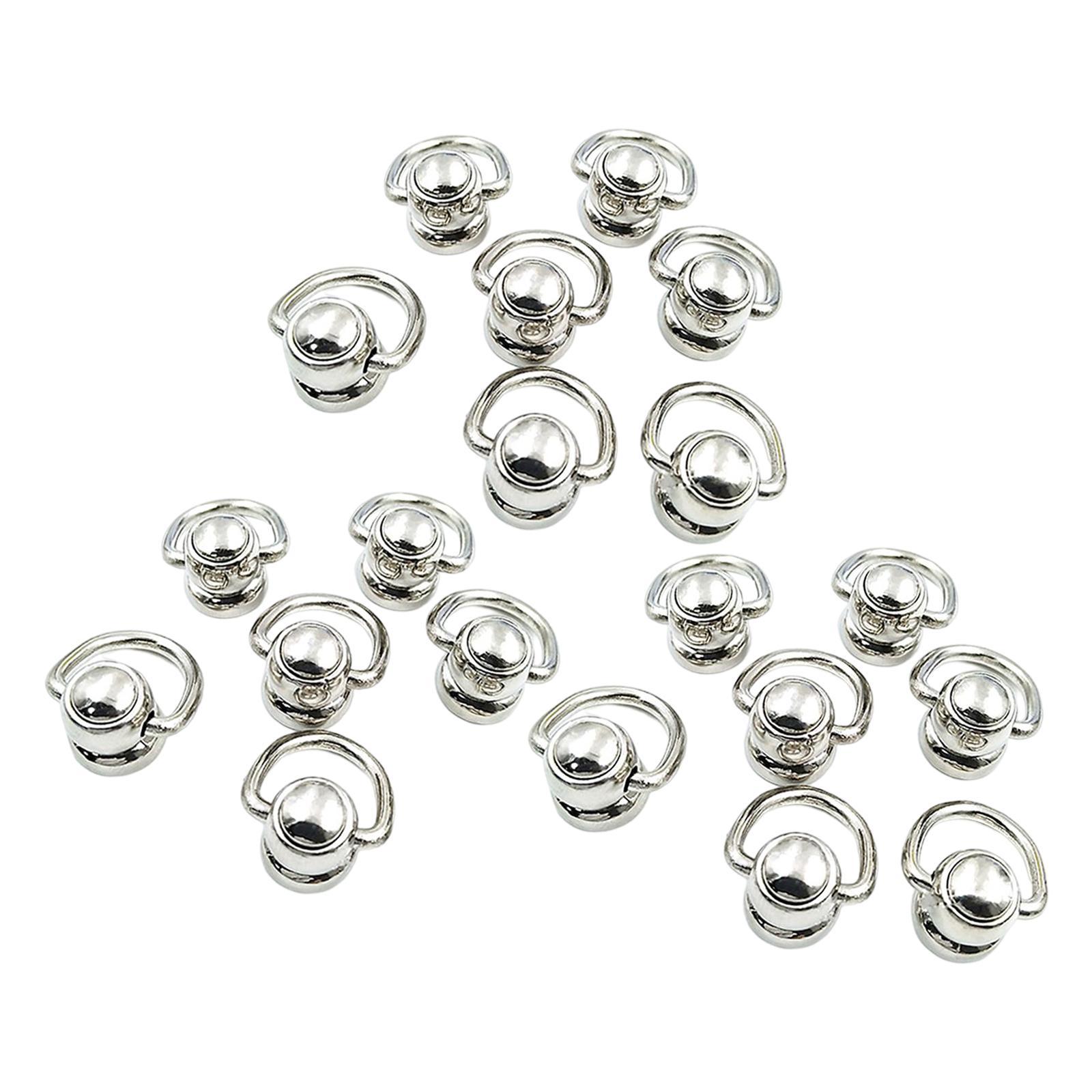 20x Alloy Bags Side Anchors Hardware Accessories Rotate Buckles for Purse Making