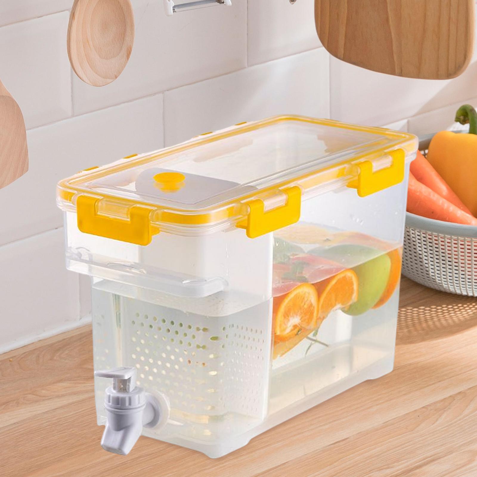 2x 3.5L Drinks Tank Lemonade Juice Jugs Water Container Summer Kitchen