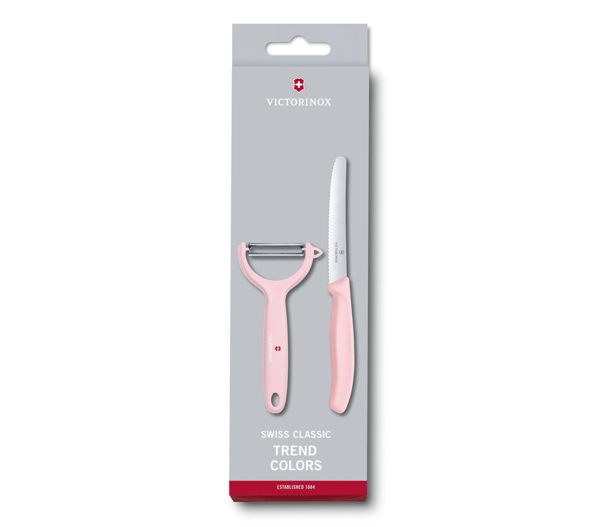 Bộ Hai Dụng Cụ Cắt Gọt Củ Quả Victorinox Trend Colors Cán Nhựa Màu Pastel - Thụy Sỹ