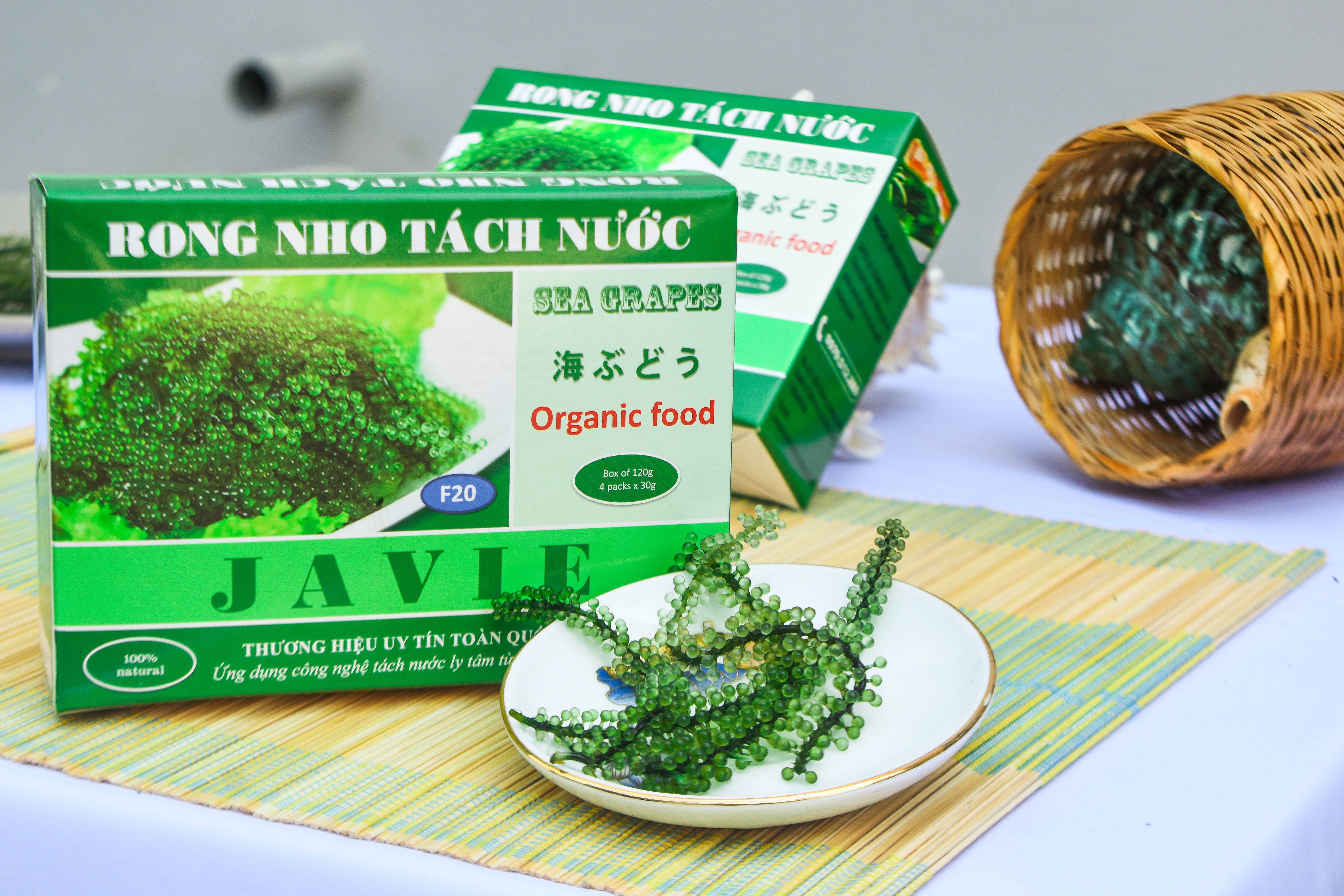 Rong nho tách nước Hộp 120gr (30g x 4 gói) ngon tuyệt