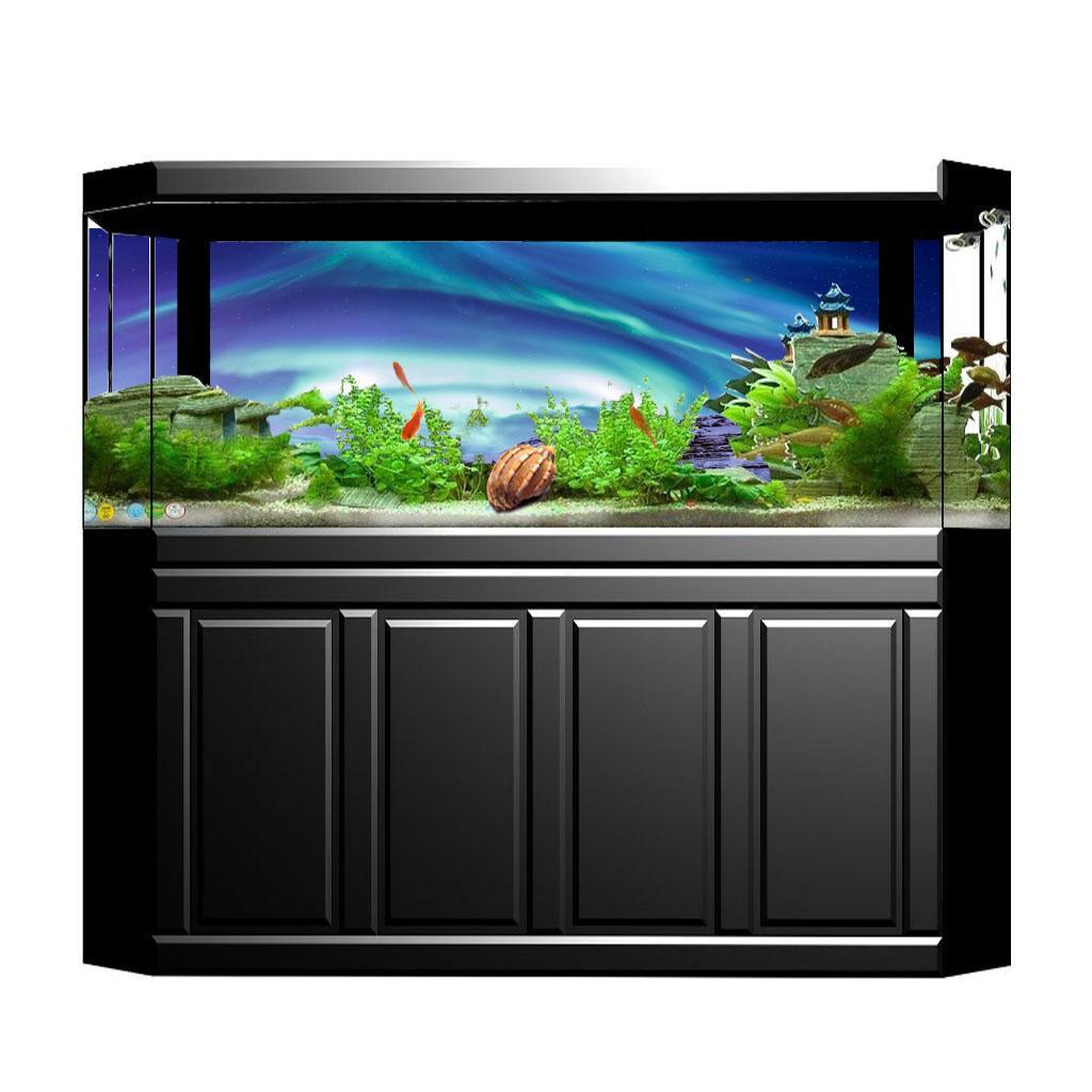 Adhesive Fish Tank Background  Landscape Poster  61x41cm