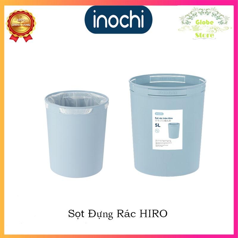 Sọt Đựng Rác Dạng Tròn Có Mắc Cài Túi HIRO INOCHI 5L-10L-15L