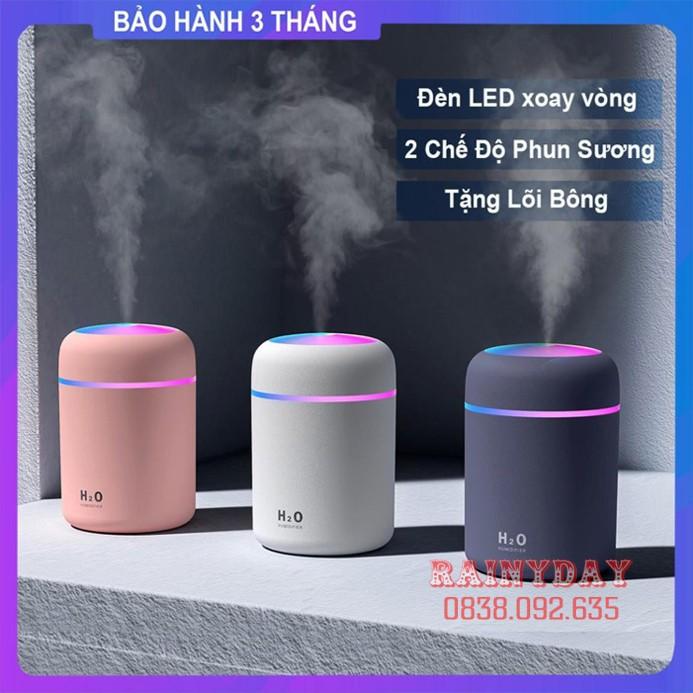 Máy Xông Tinh Dầu Máy Phun Sương Mini Đèn LED Xoay Vòng Nhiều Màu Sắc Tạo Độ Ẩm Khuếch Tán Tinh Dầu