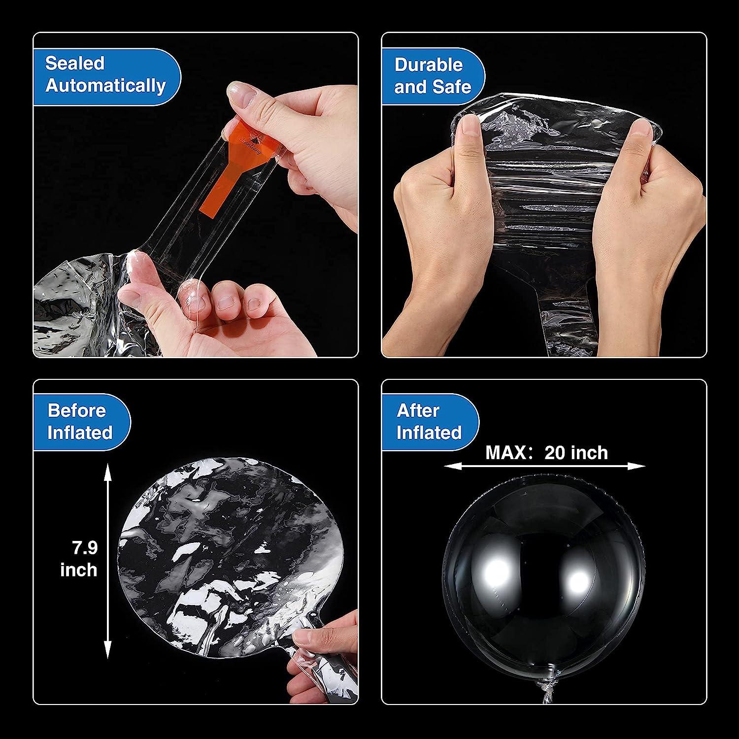 Thắp sáng bóng bay, 7 gói Bóng bay Bobo ngày lễ tình nhân 20 inch với dây đèn LED dài 10 ft cho tiệc cưới ngày lễ tình nhân, tiệc sinh nhật Giáng sinh