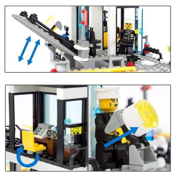 Bộ Mô Hình Lắp Ghép Cảnh Sát Biển 536 Chi Tiết