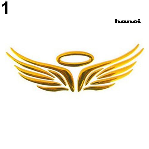 Miếng Dán Hình Đôi Cánh Thiên Thần 3d Trang Trí Xe Hơi