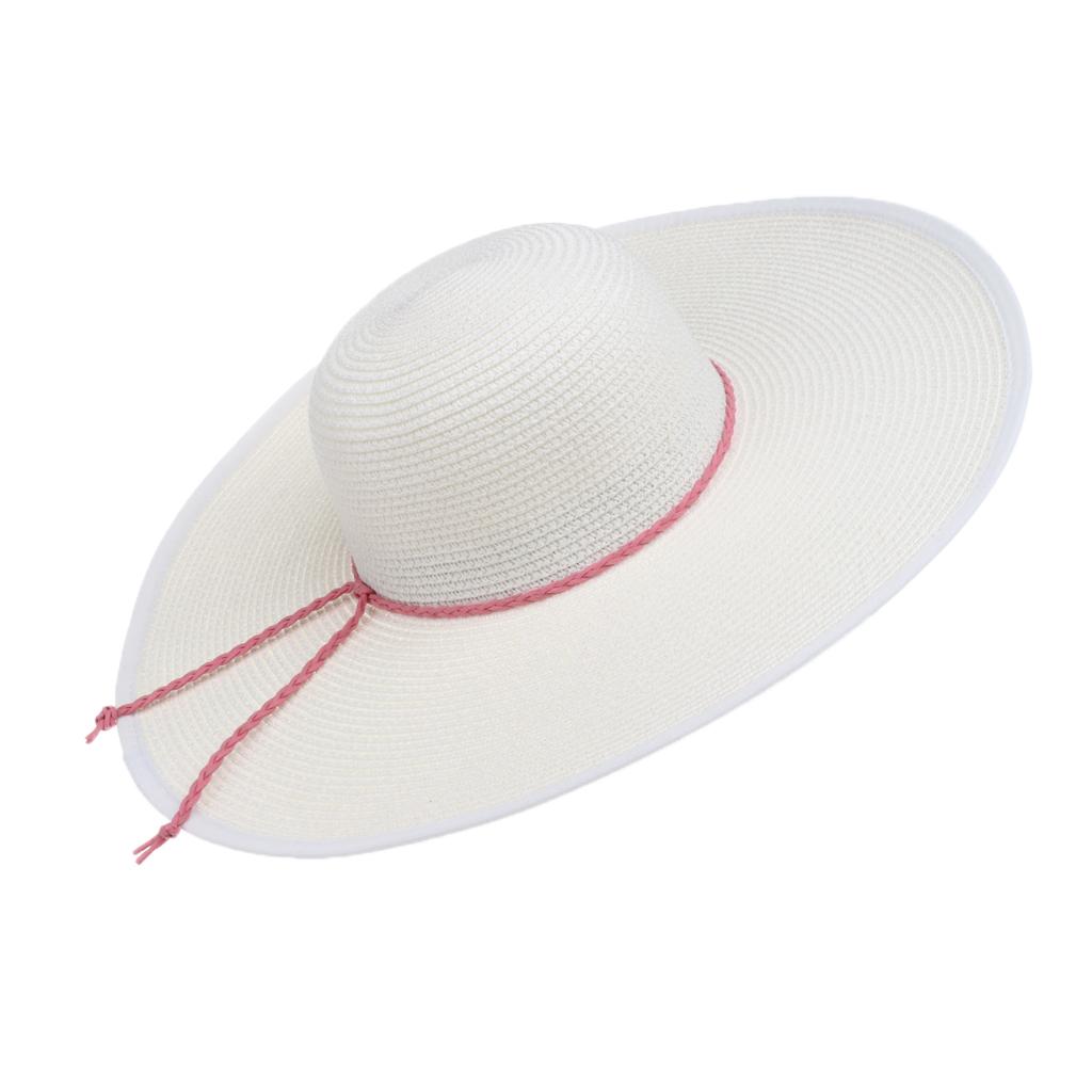 Lightweight Foldable Women's Big Brim Sun Hat Roll up Beach Cap Straw Hat