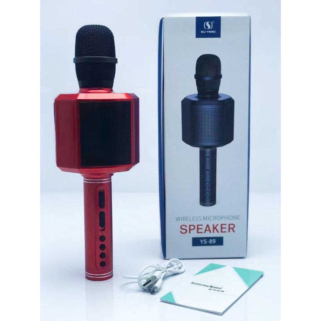 Micro karaoke bluetooth YS 89 - Micro kiêm loa karaoke SU YOSD - Chỉnh echo ngay trên mic - Tích hợp thay đổi giọng nói