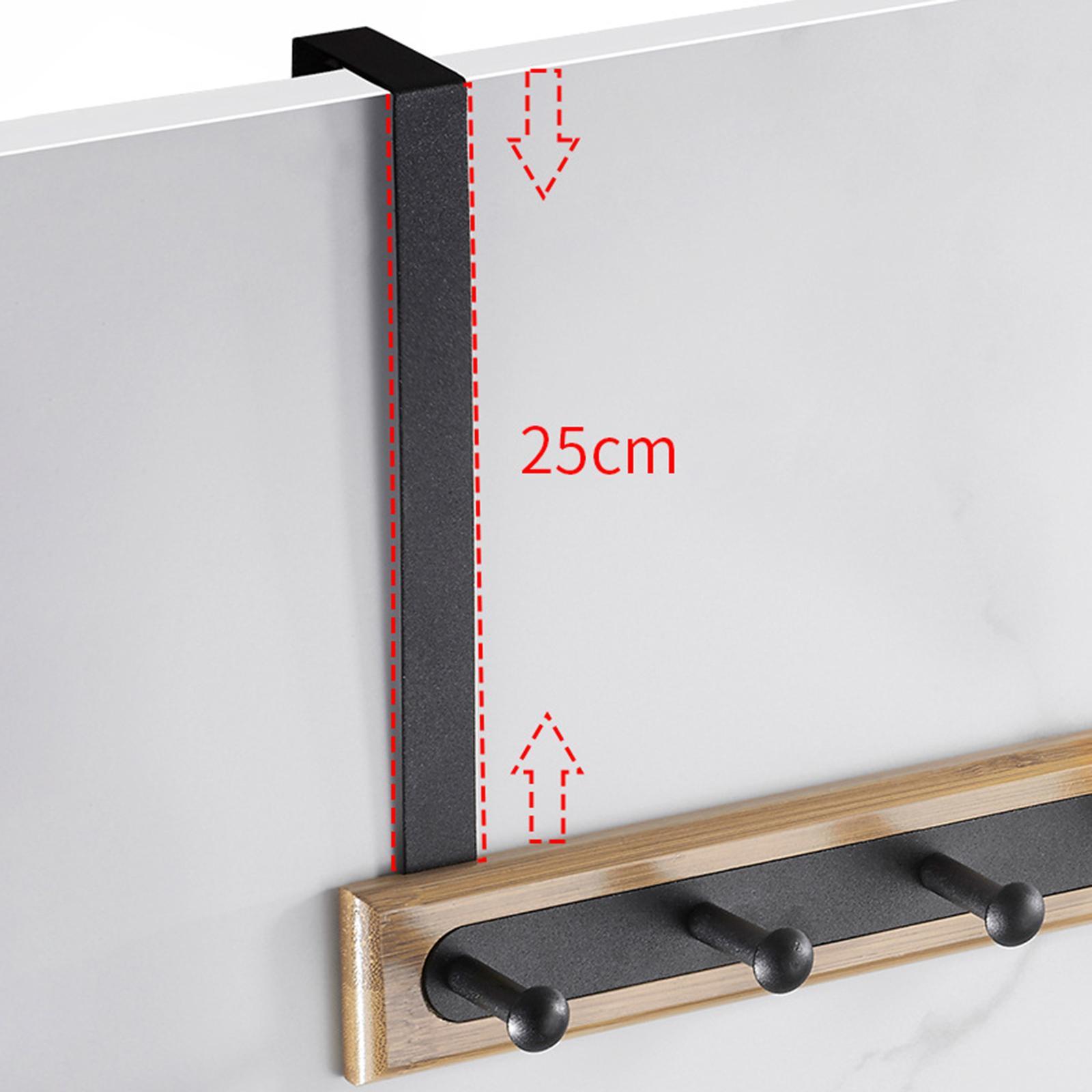 Over Hook Behind Back of Door Organizer Hooks Over Door Towel Rack Bathroom Home Organizer for Hanging Coat Handbag Hat Robe Towels,