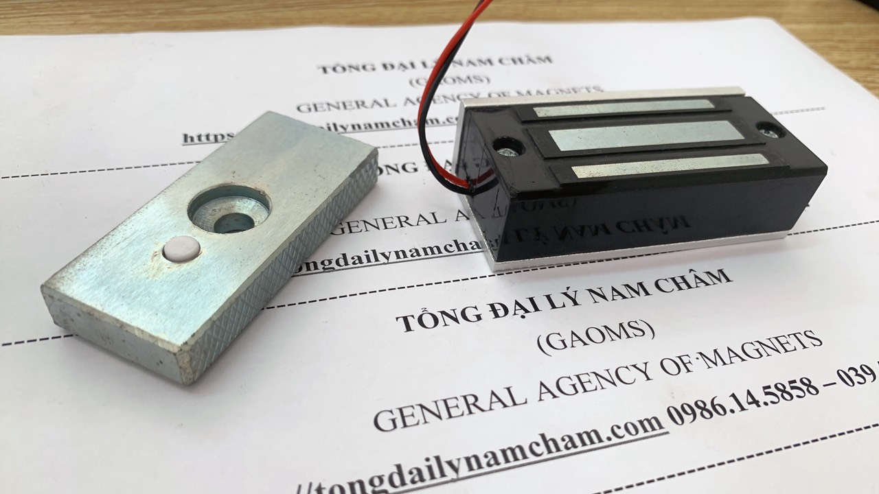 Nam châm điện 12v - 600N , khóa cửa thông minh lực từ mạnh