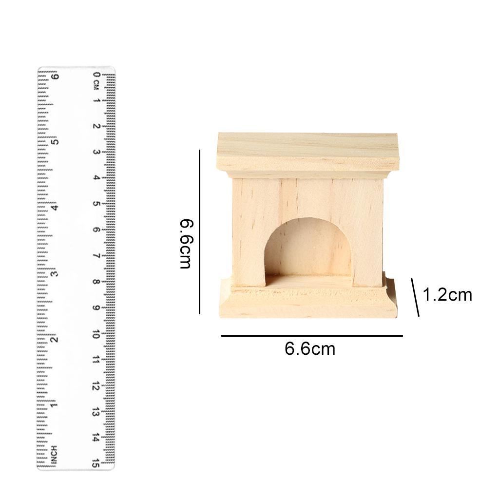 1/6 Dollhouse Fireplace Gifts Furniture Toddlers Children