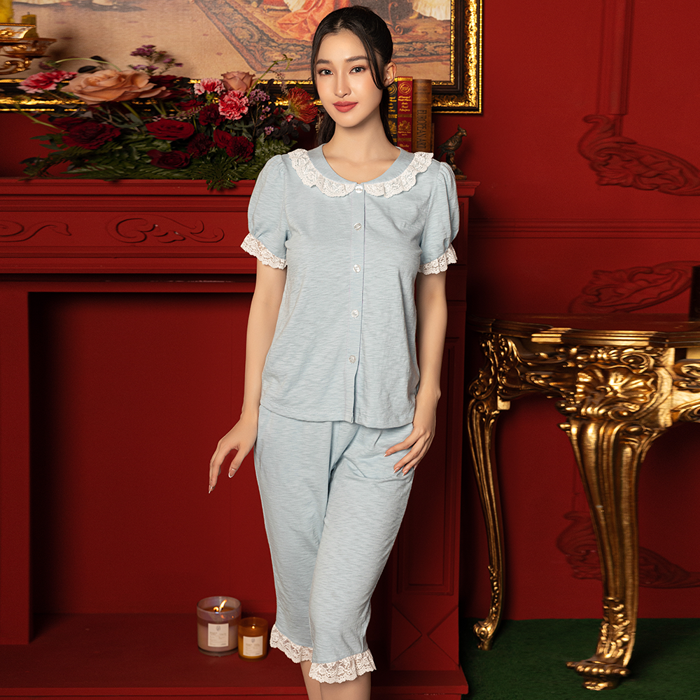 Bộ Đồ Thun Lửng Nữ Vincy Thoáng Mát BTL040W21