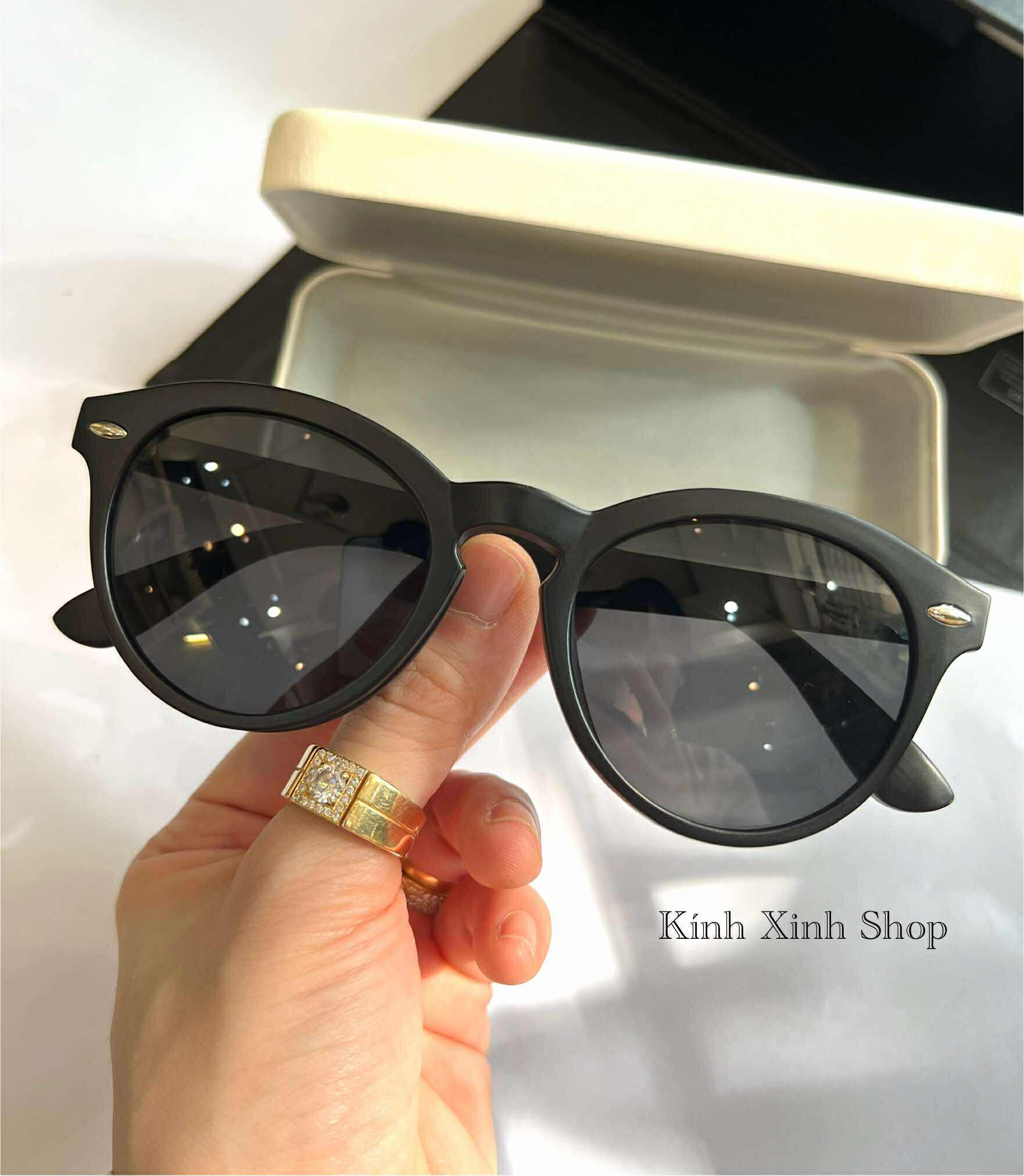 Kính Râm Cận Nam Nữ, Kính Mát, Gọng Kính Cận Dáng Mắt Tròn Clip On 2in1 Gọng Nhựa Ultem