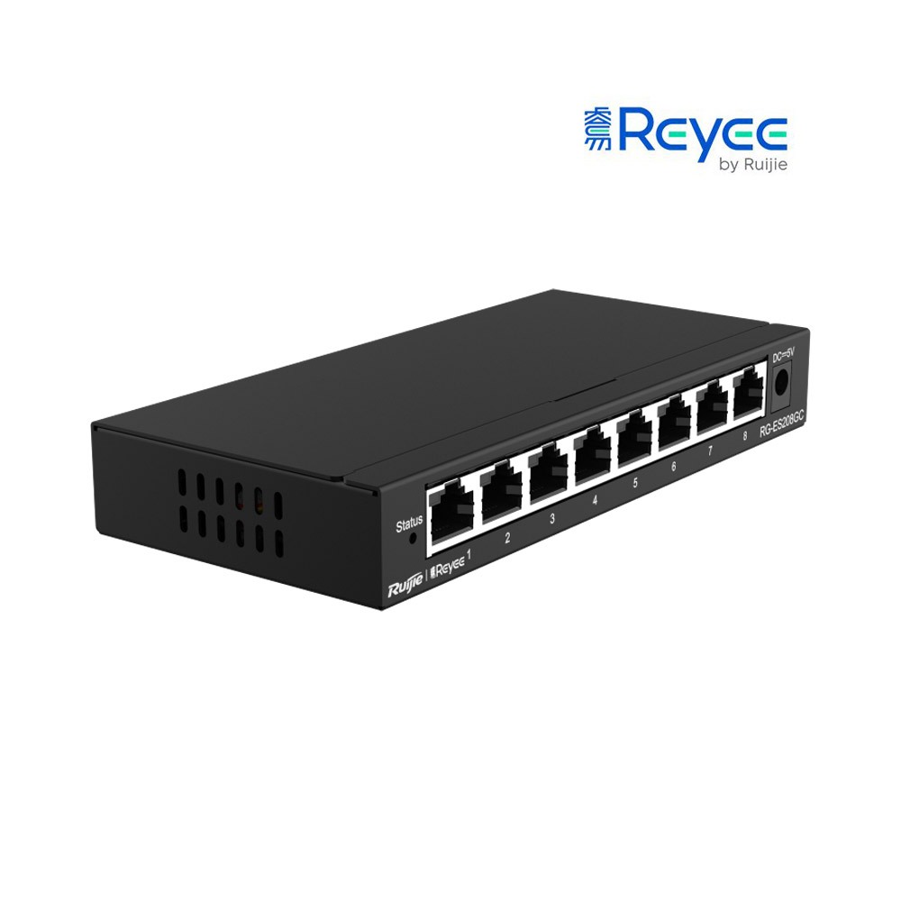 Smart Managed Switch 8 Cổng 10/100/1000BASE-T RUIJIE REYEE RG-ES208GC - Hàng chính hãng