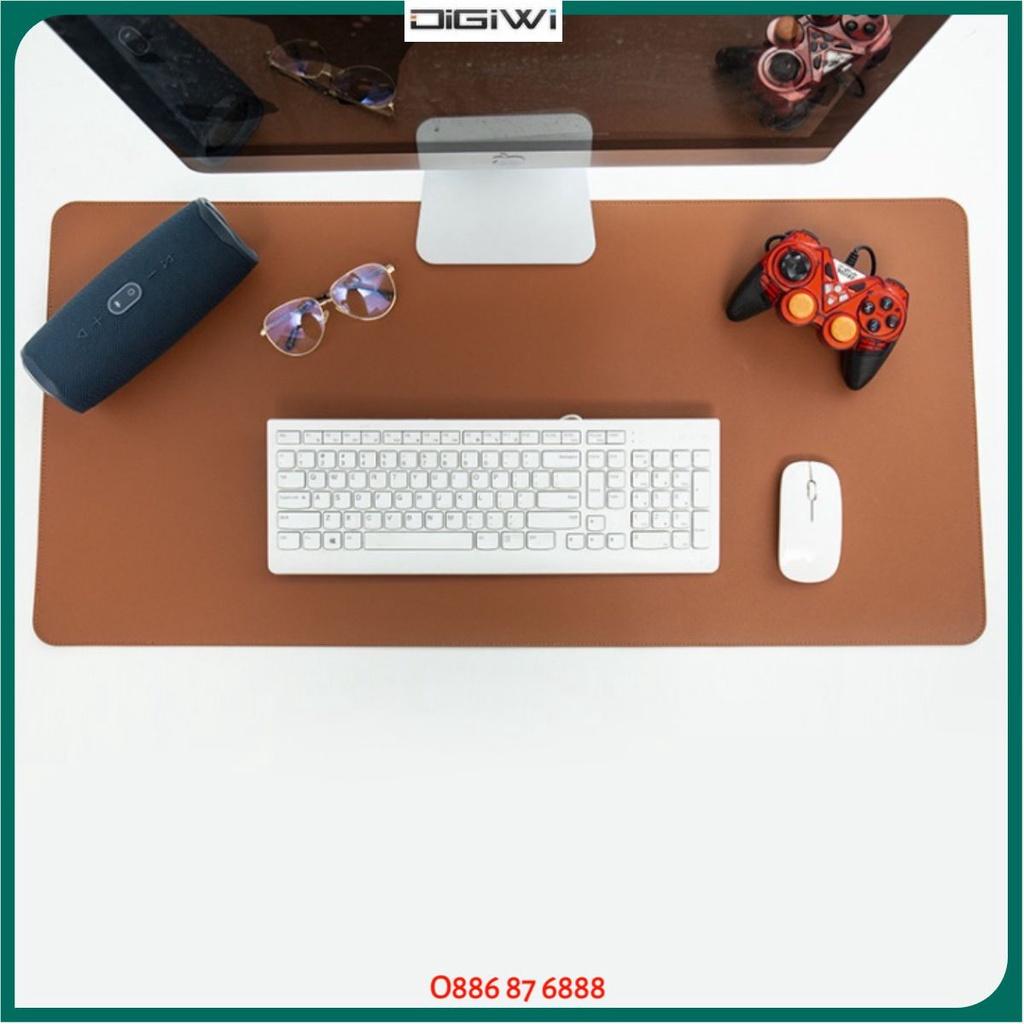 Thảm Da PU Trải Bàn Làm Việc DeskPad Size Lớn Kiêm Bàn Di Chuột Máy Tính Mouse Pad Cỡ Lớn Chống Nước