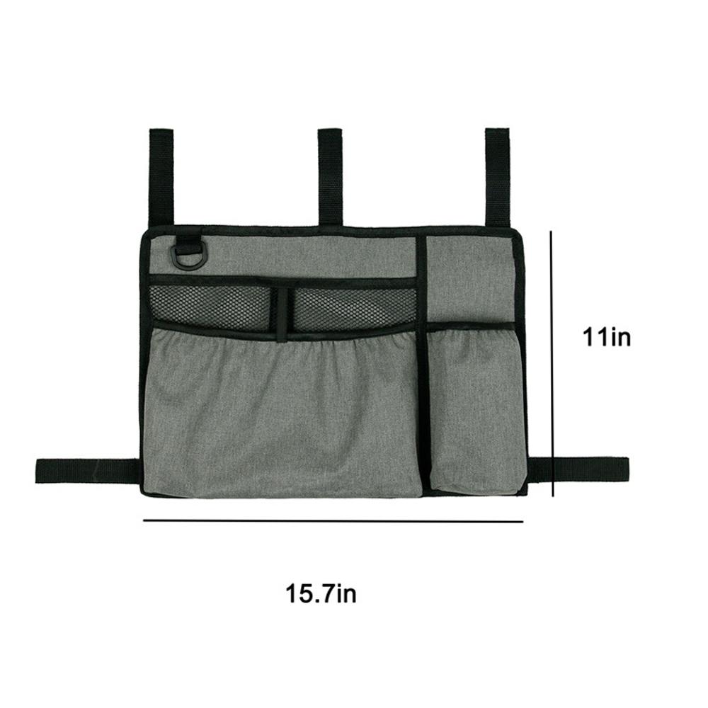 Túi đựng đồ hỗ trợ đi Xe lăn Thiết kế có sức chứa lớn quai đeo chắc chắn bằng vải Oxford chất lượng cao