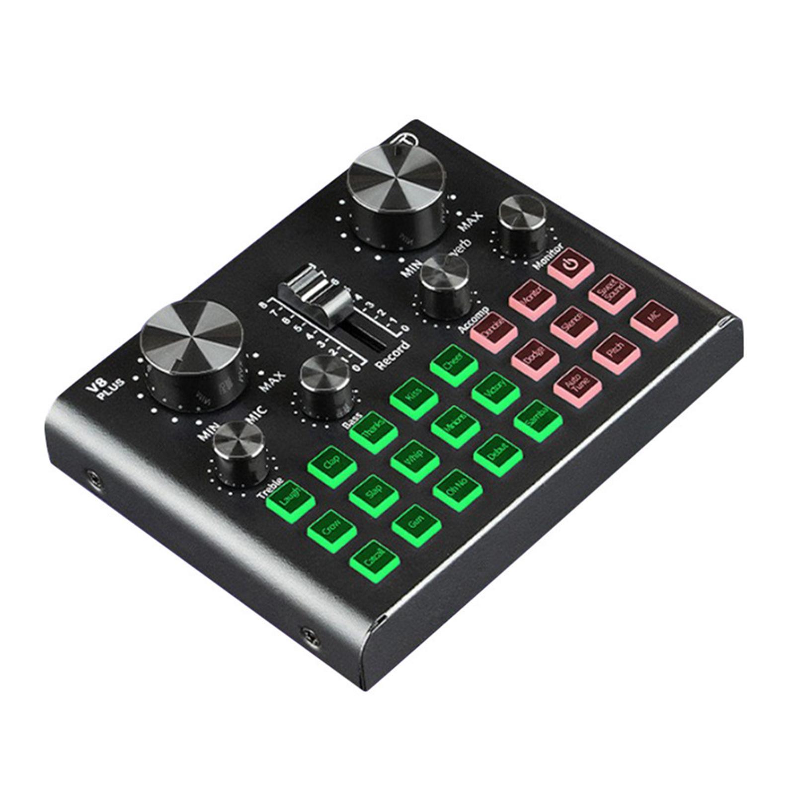 Audio Mixer ST TL Multiple Sound Effect Live for Chat Living Broadcasting