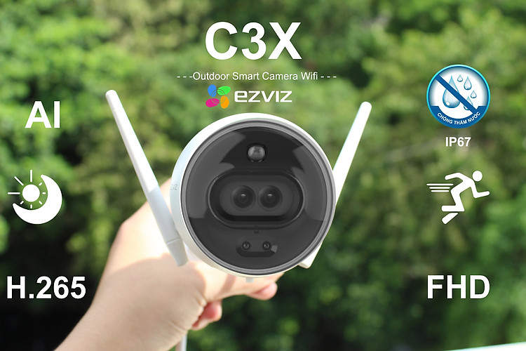 Camera IP Wifi Ngoài Trời Ezviz C3X 1080P - Hàng Chính Hãng