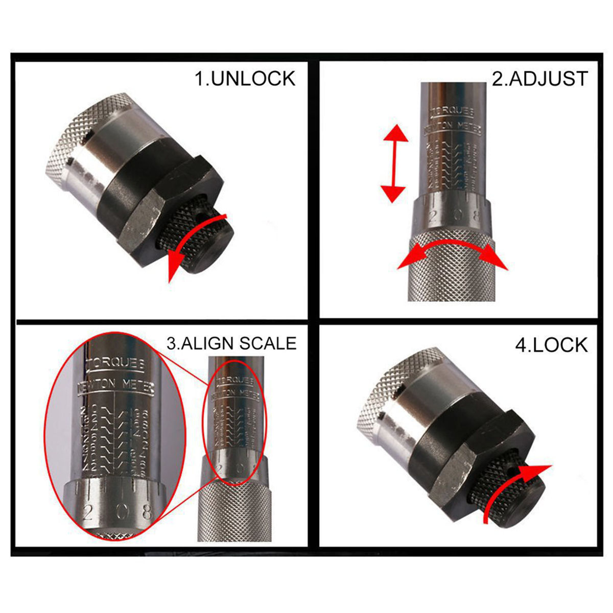 Cần siết lực 1/4 inch 5~25Nm có hộp đa năng