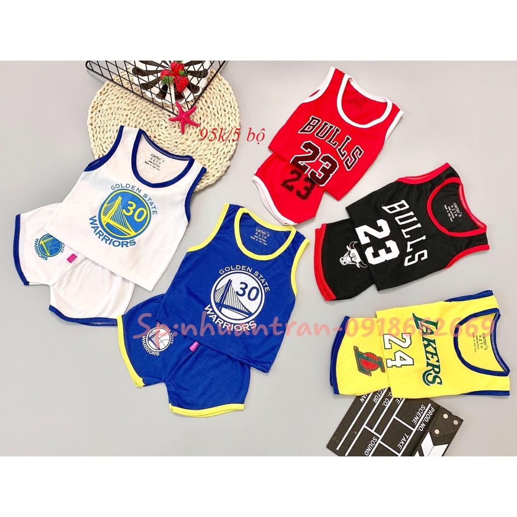 Combo 5 bộ ba lỗ bé trai bé gái szie 3-14kg