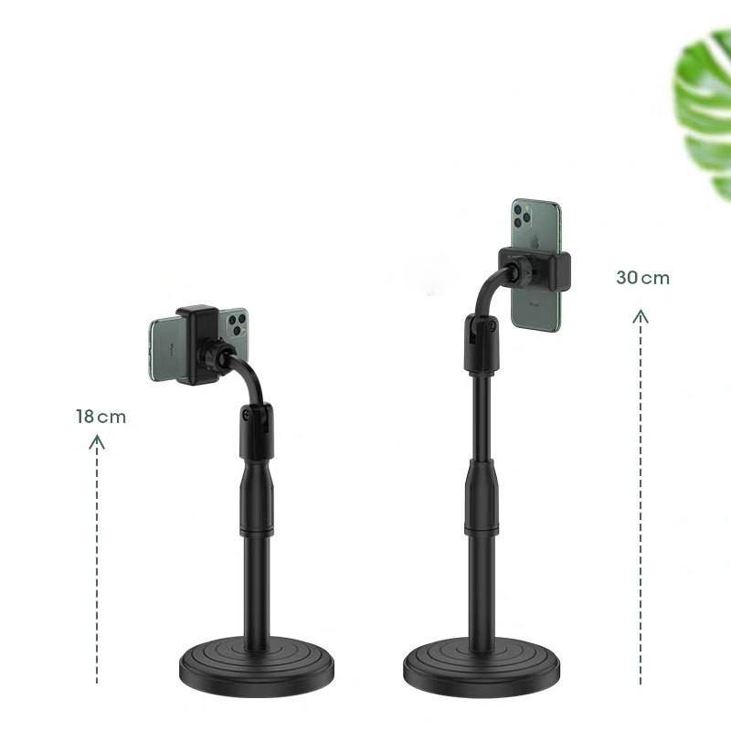 Giá đỡ điện thoại 1 kẹp, 2 kẹp, giá đỡ mic hát xoay 360 độ xem video ổn định huonganh