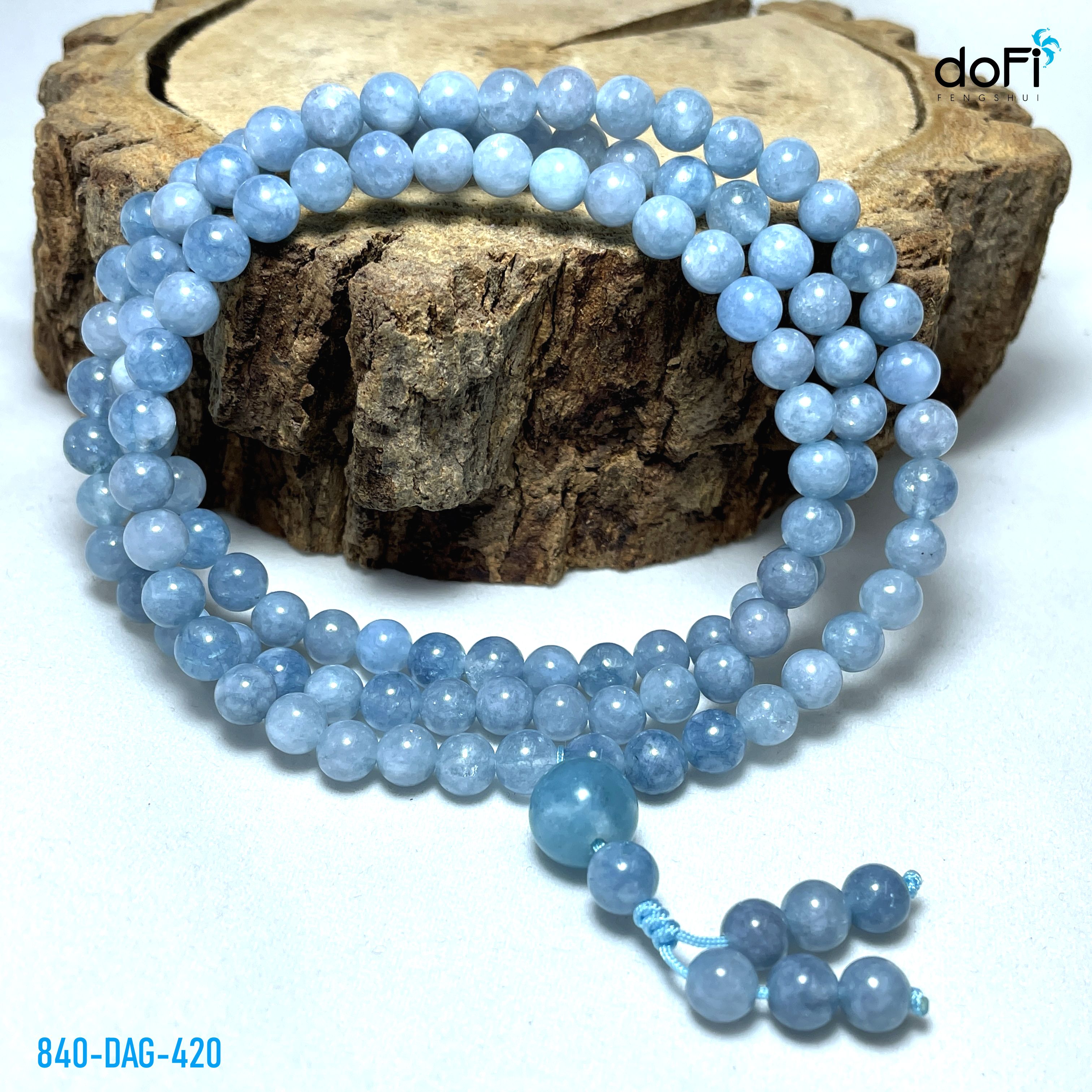 TRÀNG HẠT ĐÁ AQUAMARINE 6LI