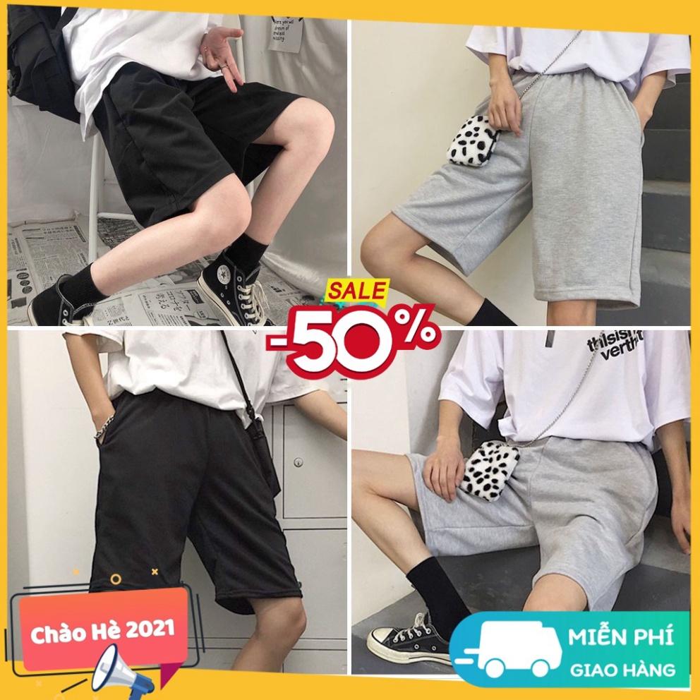 Quần short nam nữ Unisex THUN BASIC (Kèm ảnh thật), Quần Đùi Nam Nữ Sooc Thun Thể Thao Q31