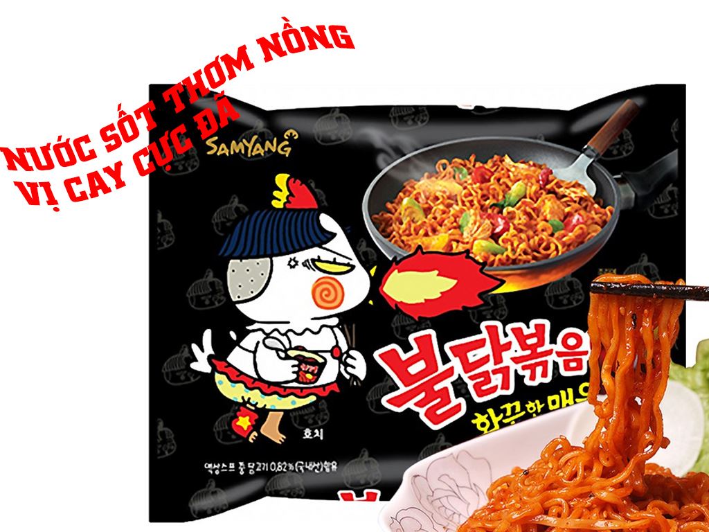 Mì Khô Gà Cay Samyang 700G (140G x 5 Gói) - [8801073140578]