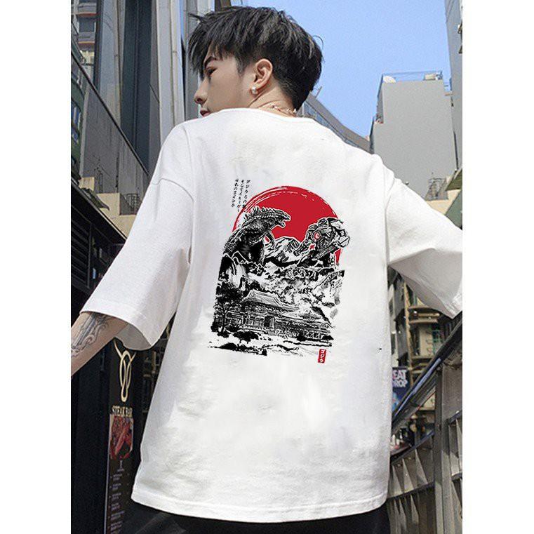 Áo thun unisex form rộng họa tiết cá tính cực đẹp
