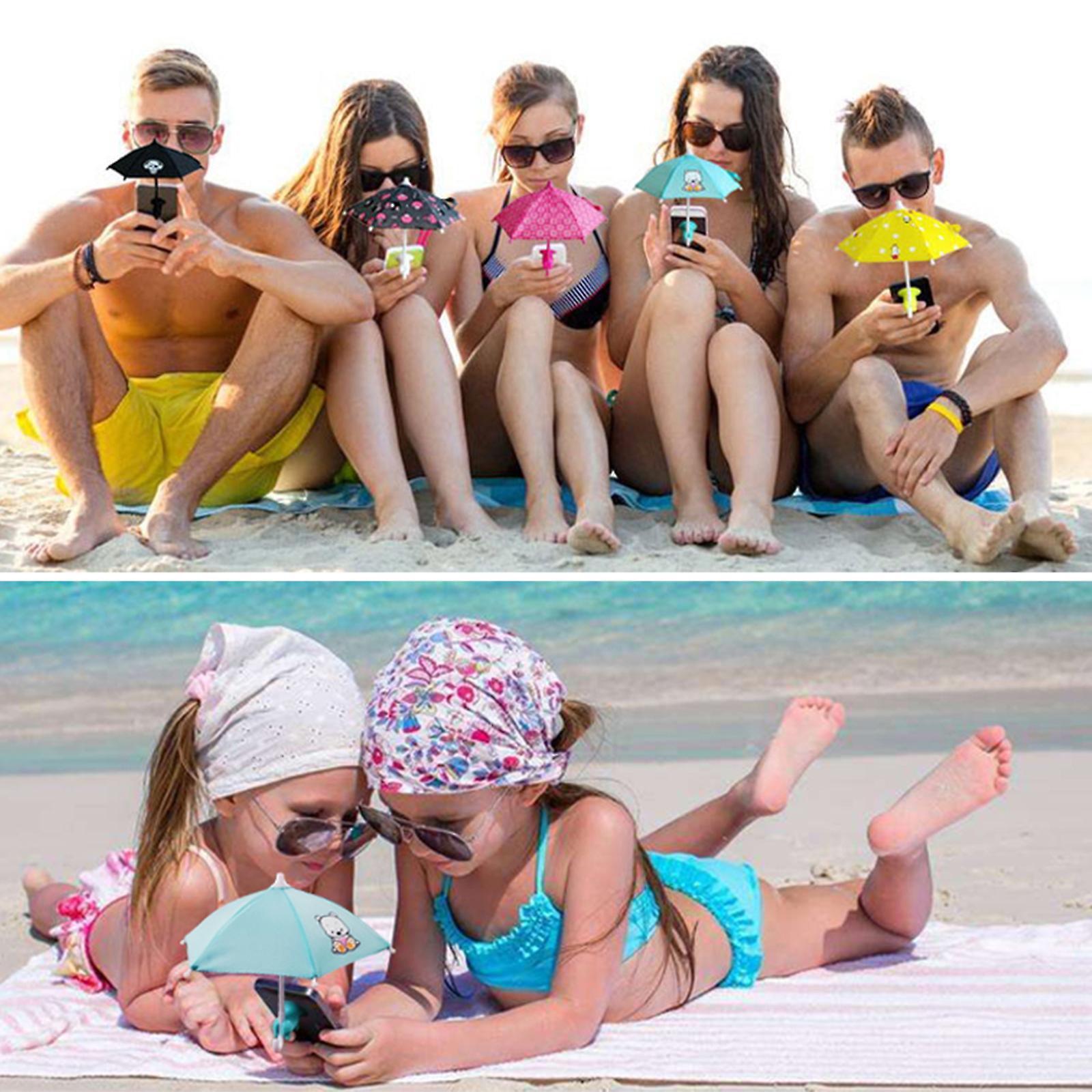 Điện thoại Umbrella Sumping Cup Điện thoại đứng tấm che mặt trời, che nắng mặt trời, tấm chắn nắng đồ chơi vui nhộn