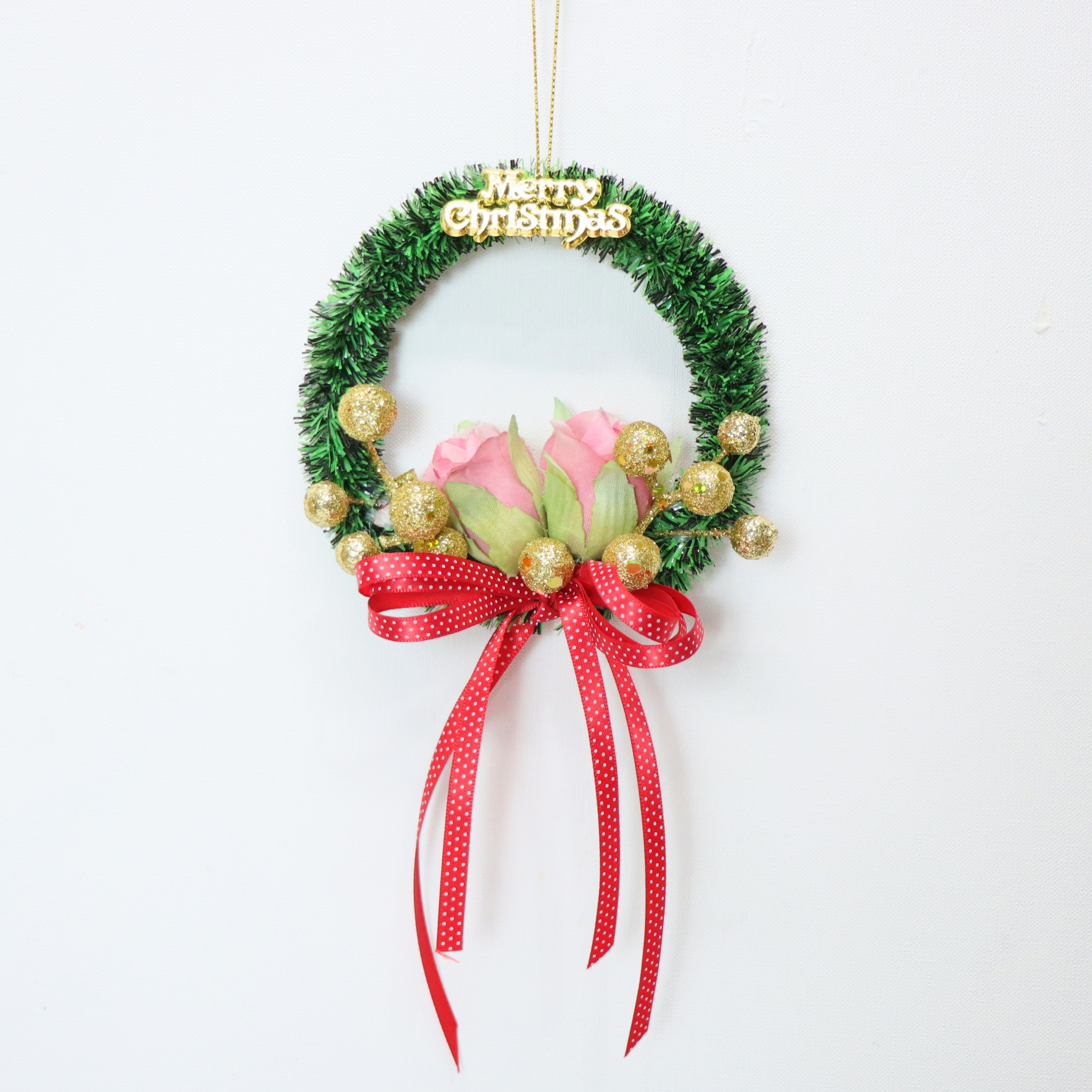 Vòng Hoa Nhí 10cm Trang Trí Noel, Giáng Sinh
