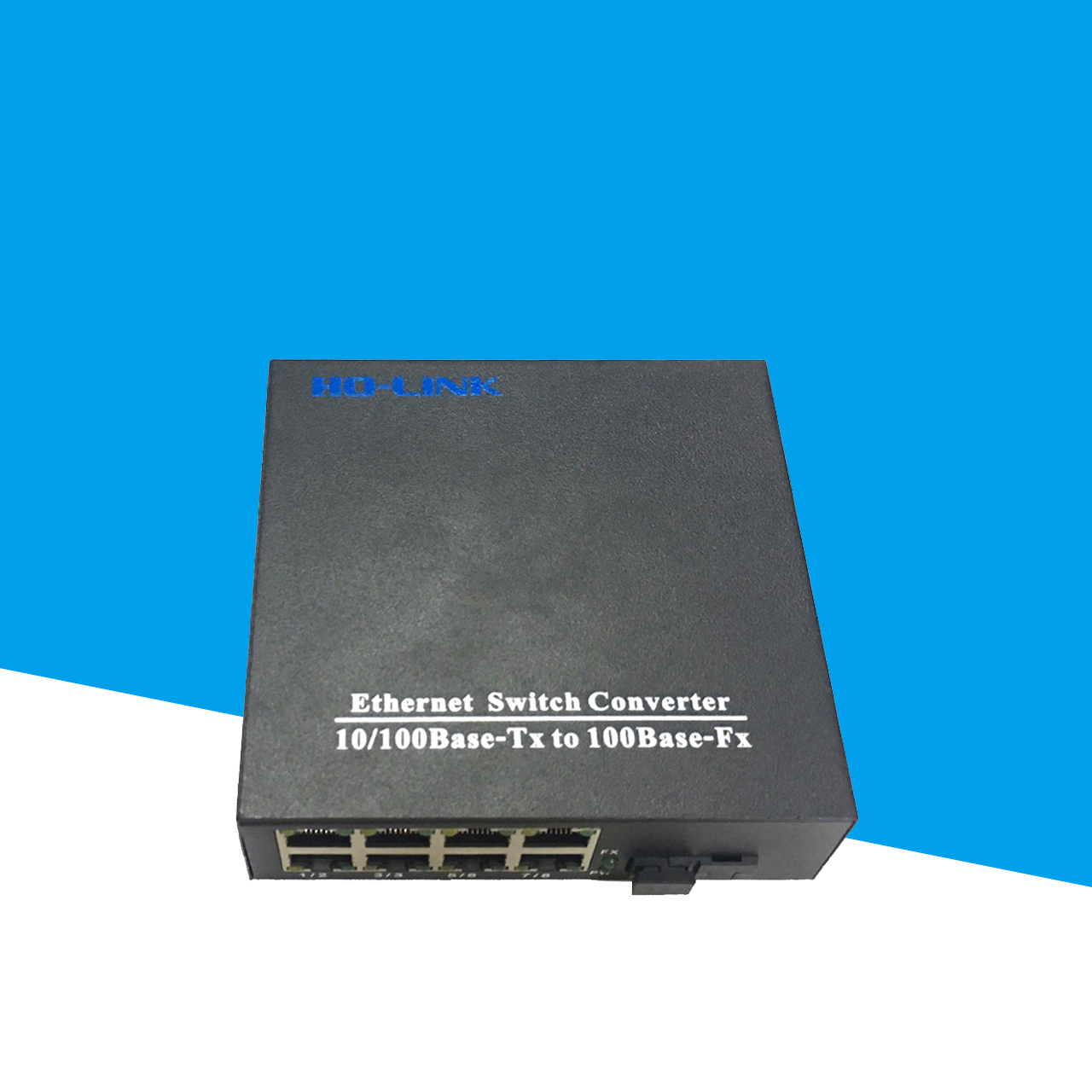 Converter quang 8 cổng lan 100Mbp Ho-link HL-SF1008D - Hàng Chính Hãng