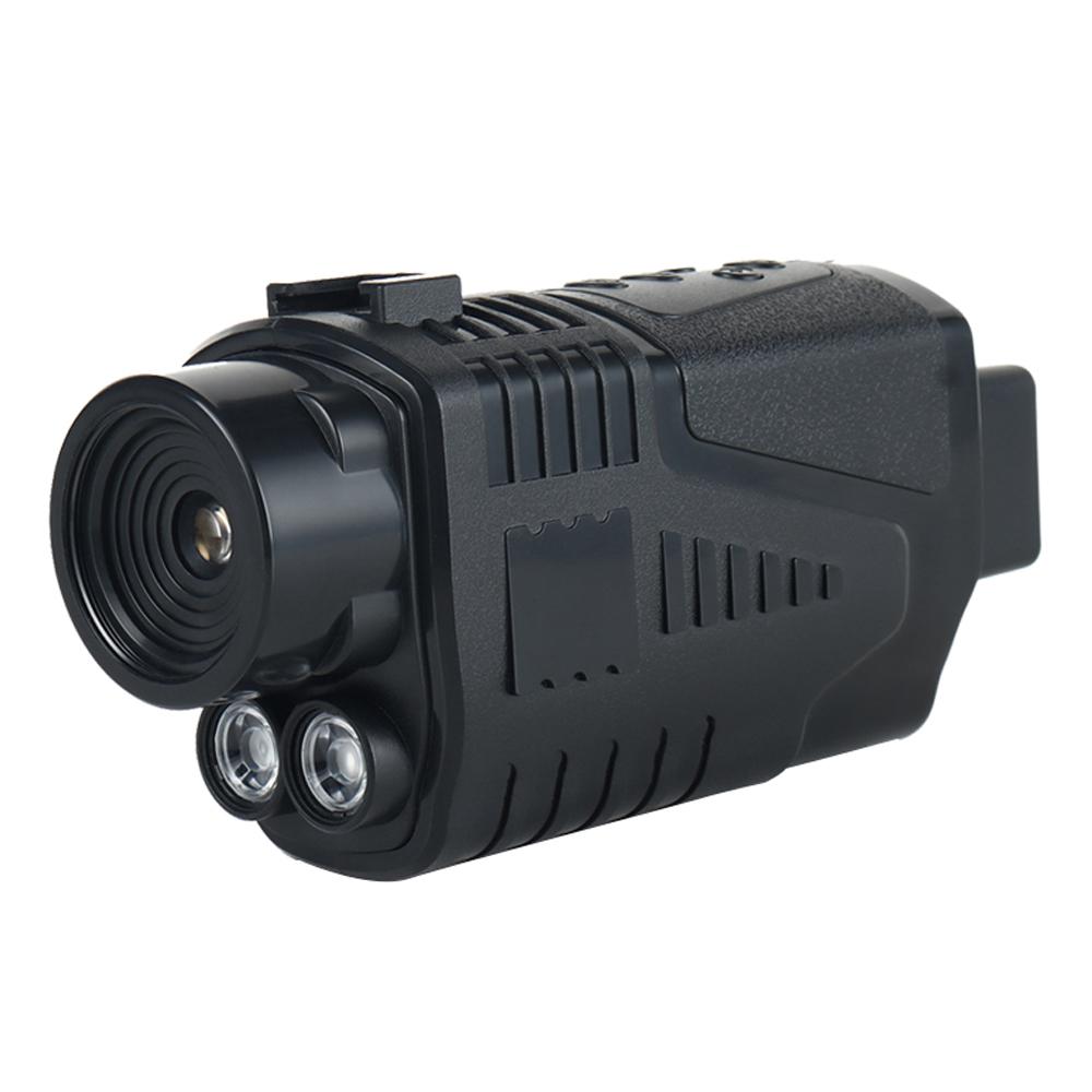 Portable Monocular Infrared Night-Visions Device Day Night Use Photo Video Playback Modes 5X Digital Zoom 300M Full Dark Viewing Distance for Outdoor Hunts Boating Journey