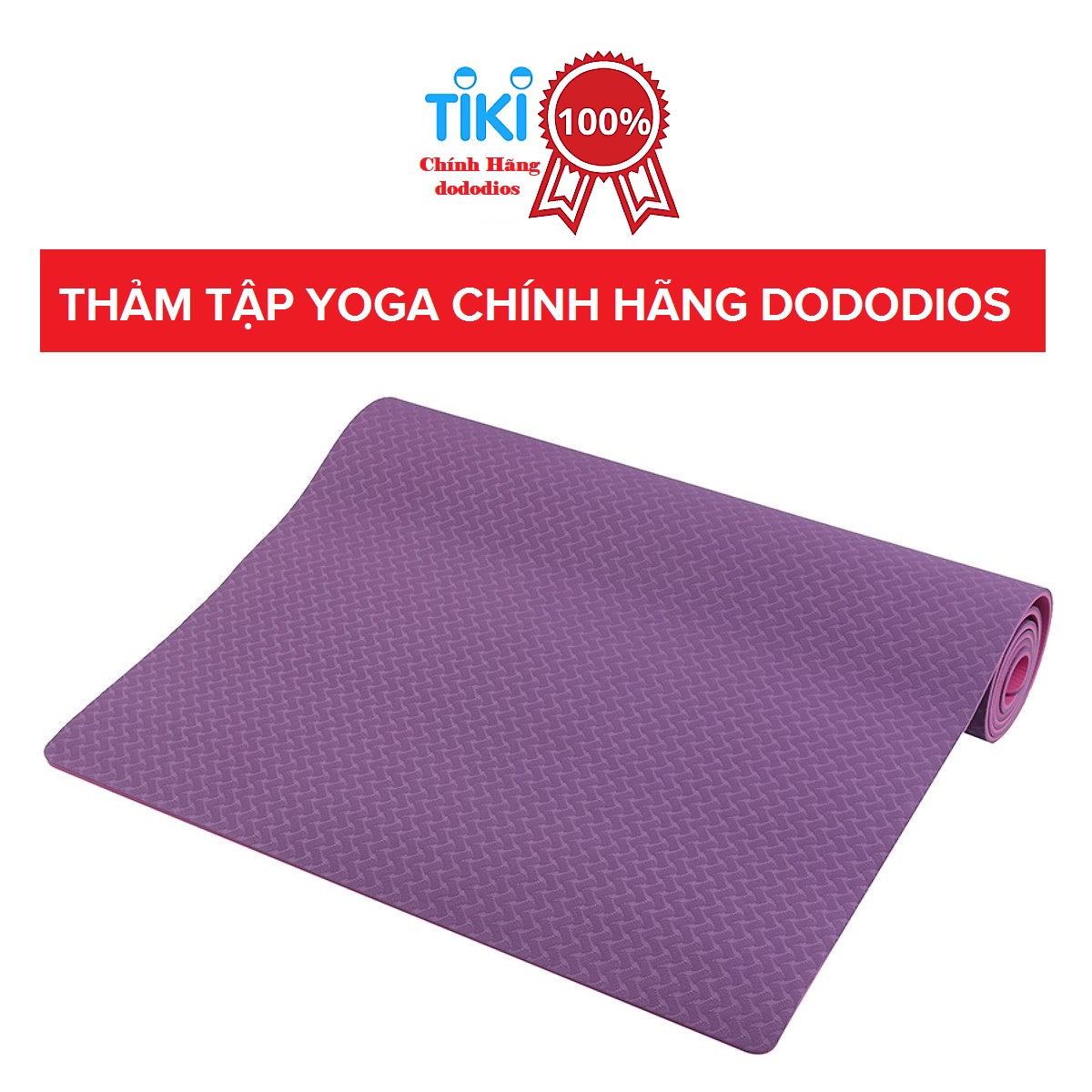 [CHỌN MÀU] THẢM TẬP YOGA, GYM 2 LỚP+ TÚI ĐỰNG THẢM TẬP YOGA + DÂY BUỘC CHUYÊN DỤNG - CHÍNH HÃNG DODODIOS