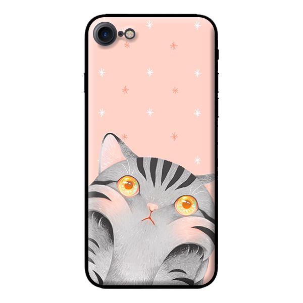 Ốp in cho iPhone 7 Mèo Hồng - Hàng chính hãng