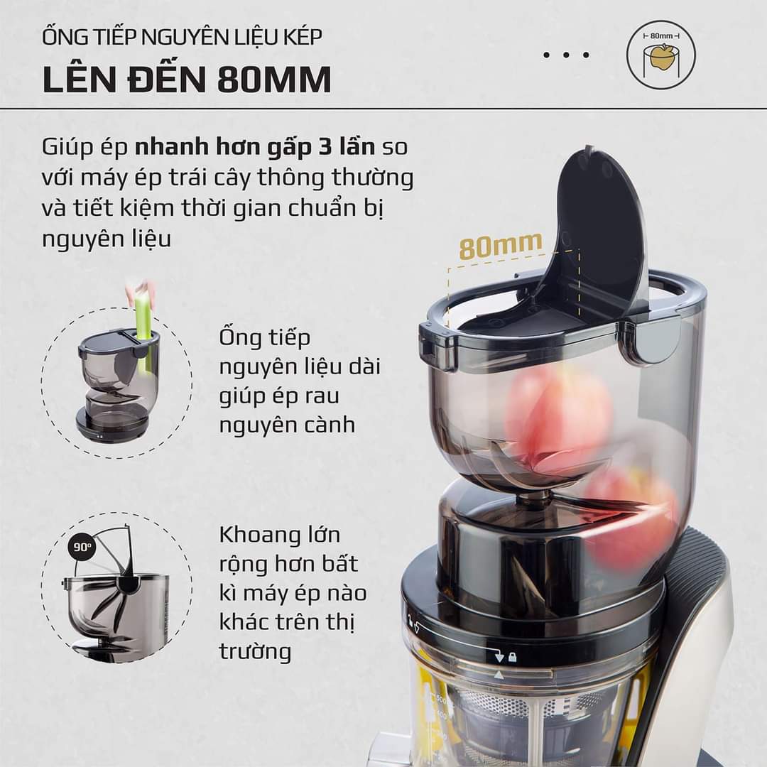 Máy Ép OLIVO SJ189 Máy Ép Cao Cấp Máy Ép Trái Cây Kiệt Bã Đến 98% Thương Hiệu Mỹ
