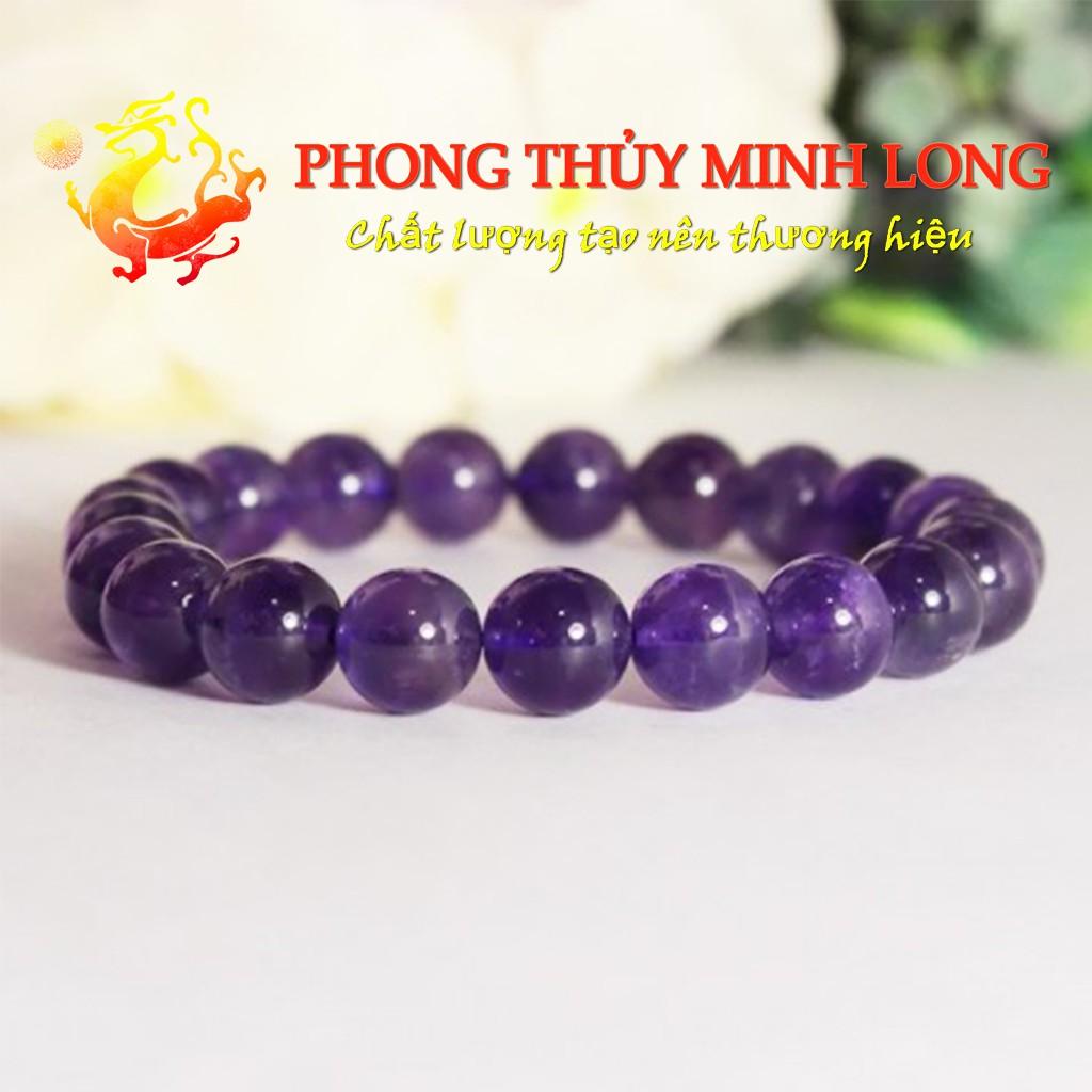 Vòng tay đá. Thach Anh Tím chất lượng 5A