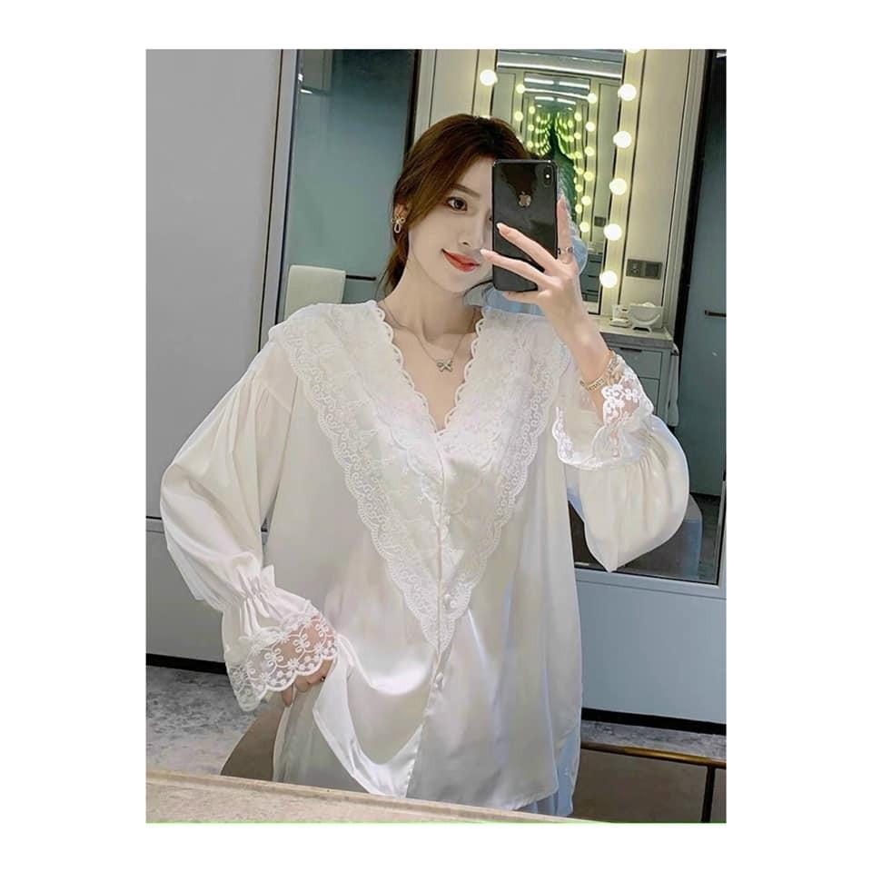 Bộ Ngủ Style Tiểu Thư Nhẹ Nhàng